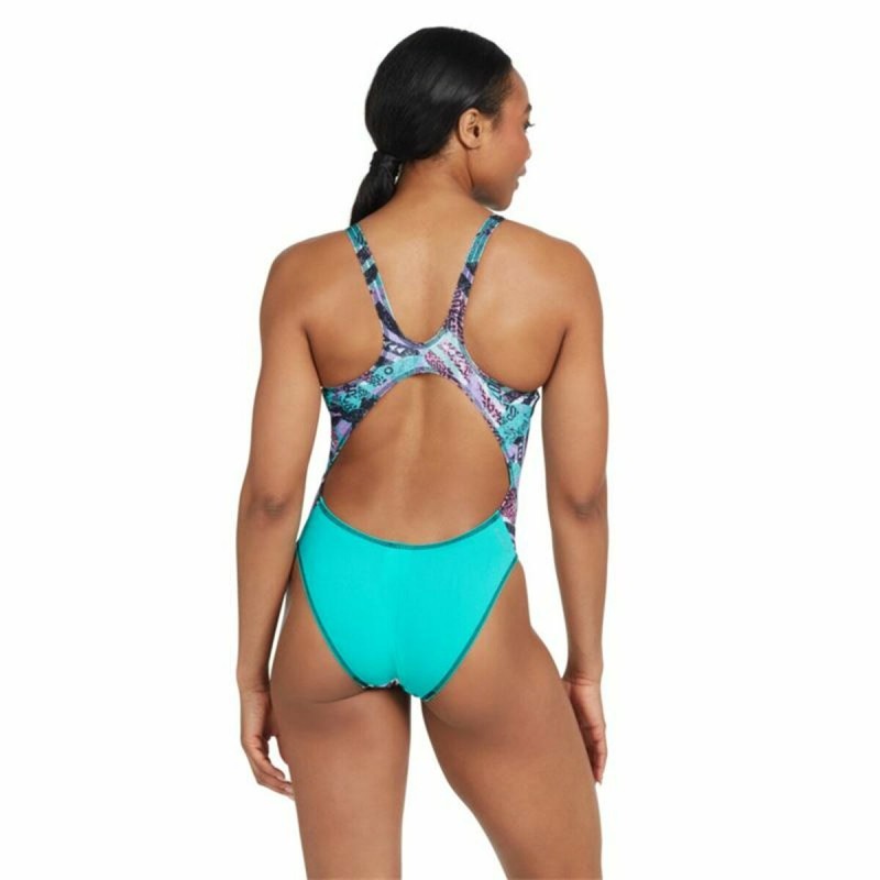 Damen Badeanzug Zoggs Master Back Aquamarin