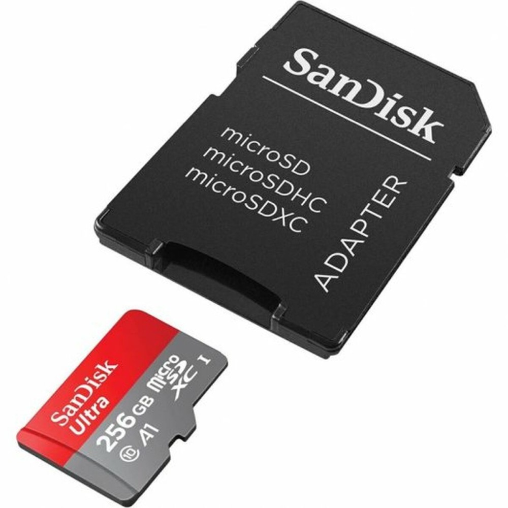 Mikro SD Speicherkarte mit Adapter SanDisk Ultra 256 GB