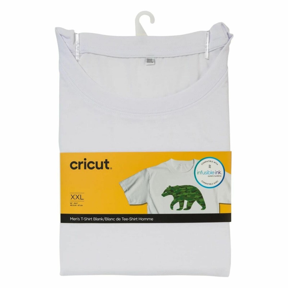 Tee-shirt personnalisable pour Plotter Cricut Men's Blanc