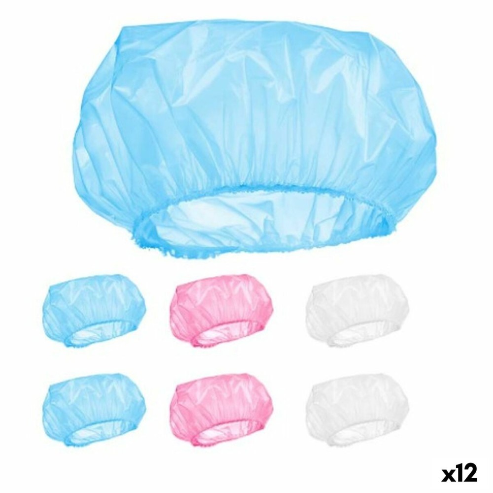 Shower Cap Berilo HD092835 Multicolour 28 cm Plastic Set (12 Units)