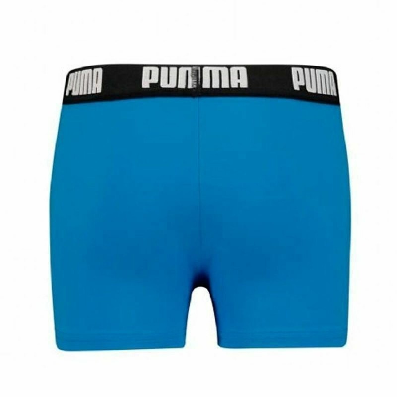 Boxer de Bain pour Enfants Puma Swim Logo Bleu