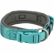 Dog collar Trixie Premium Graphite Light Blue M/L 40-48 cm