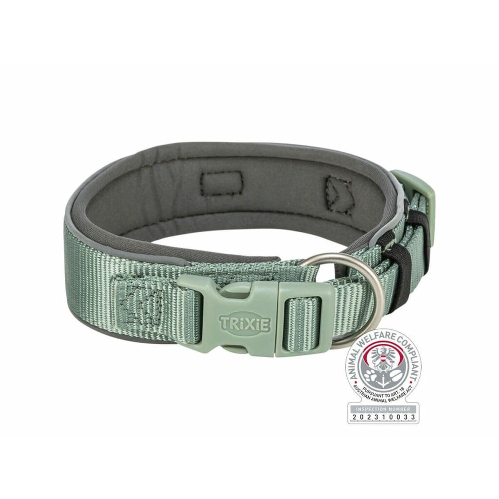 Hundehalsband Trixie Premium grün Graphit L/XL 53-62 cm