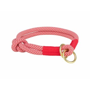 Dressurhalsband für Hunde Trixie Soft Rope Rot Creme XS/S 30 cm