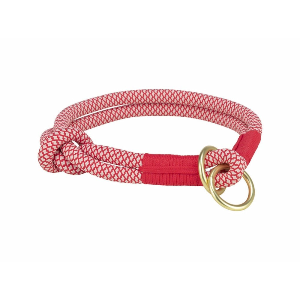 Dog Training Collars Trixie Soft Rope Red Cream XS 25 cm