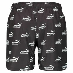 Herren Badehose Puma Logo Aop N1 Schwarz