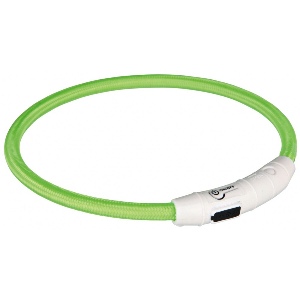 LED Collar for Pets Trixie Green L/XL