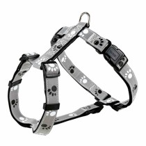 Dog Harness Trixie Silver Reflect Black Grey M/L