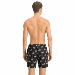 Herren Badehose Puma Logo Aop N1 Schwarz