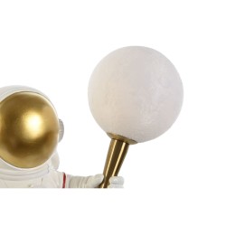 Wall Lamp Home ESPRIT White Golden Metal Resin Modern Astronaut 26 x 21,6 x 33 cm