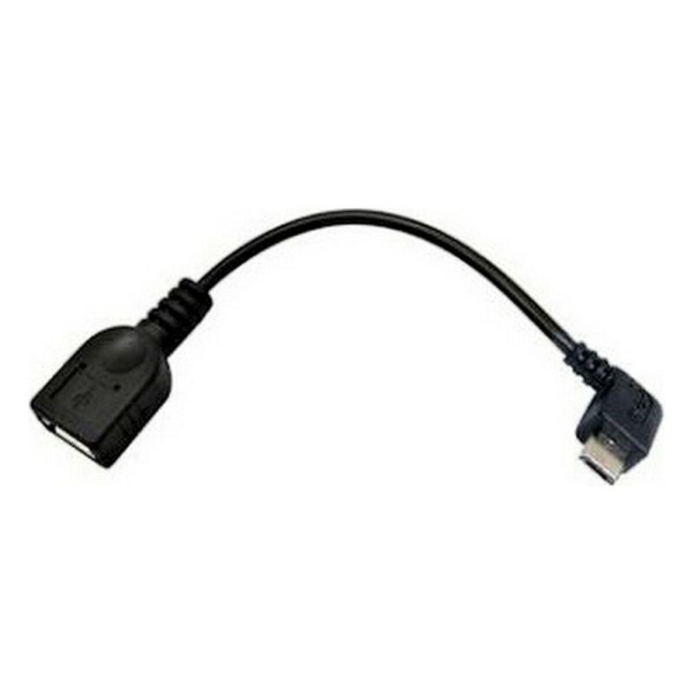 Câble USB 2.0 A vers USB B NANOCABLE CABLE USB 2.0 OTG ACODADO, TIPO MICRO B/M-A/H, NEGRO, 15 CM 15 cm Noir Prise Mâle/Prise Fem