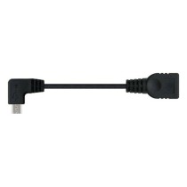 Câble USB 2.0 A vers USB B NANOCABLE CABLE USB 2.0 OTG ACODADO, TIPO MICRO B/M-A/H, NEGRO, 15 CM 15 cm Noir Prise Mâle/Prise Fem