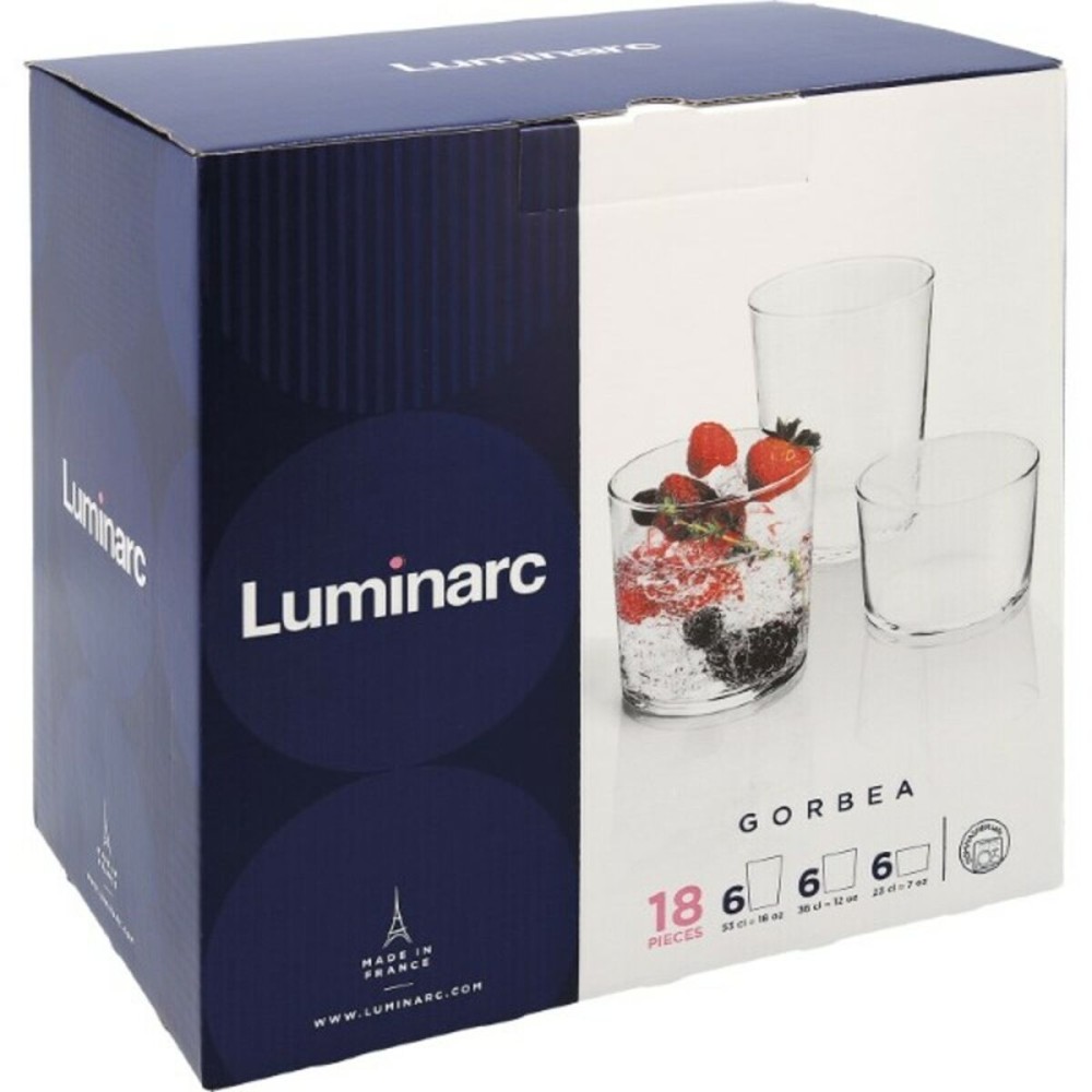 Set de Verres Luminarc Gorbea Transparent verre 6 Pièces (18 pcs)