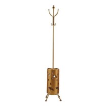 Coat rack Umbrella stand Golden Metal (44 x 185 x 44 cm)