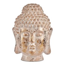 Decorative Garden Figure Ibergarden CC20432 White Golden Polyresin 45,5 x 68 x 48 cm Head Buddha