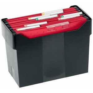 Datei-Box Archivo 2000 Archibox Schwarz Din A4 17 x 36,5 x 26 cm