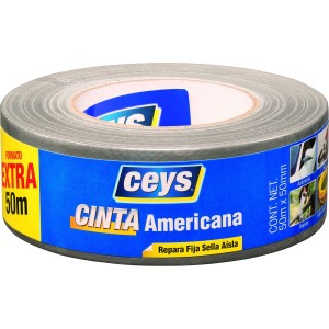 Klebeband Ceys Silberfarben (50 m x 50 mm)