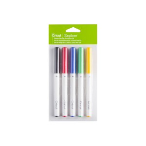 Extra Thin Tip Marker for Cutting Plotter Cricut Maker Multicolour (5 Pieces)