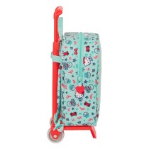 Cartable à roulettes Hello Kitty Sea lovers Turquoise 22 x 27 x 10 cm