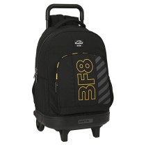 School Rucksack with Wheels BlackFit8 Zone Black 33 X 45 X 22 cm