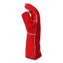 Gants de travail EDM Rouge Kevlar Coton Daim Soudeurs