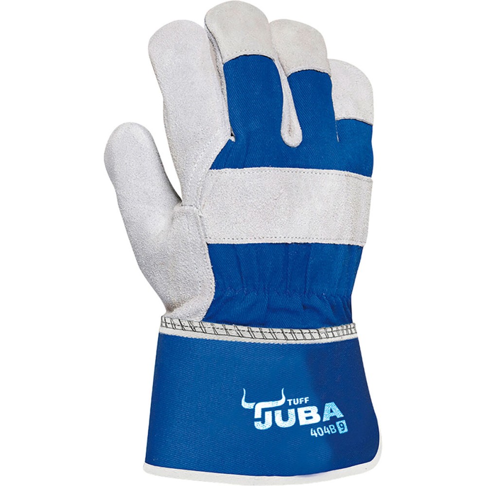 Gants de travail JUBA Bleu/Blanc Daim