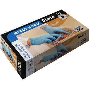 Einweghandschuhe JUBA Blau Puderfrei Box (100 Stück)