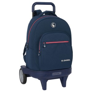 Schulrucksack mit Rädern El Ganso Classic Marineblau 33 X 45 X 22 cm