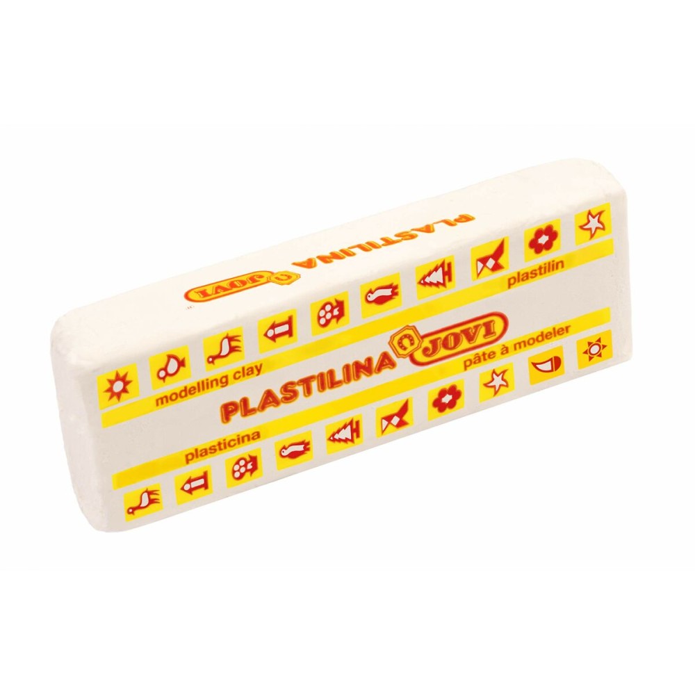 Barres de pâte à modeler Jovi School 150 g Blanc (15 Pièces)