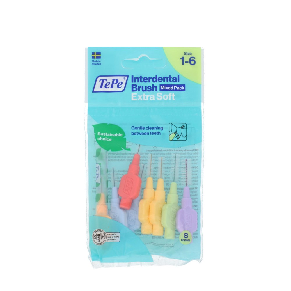 brosses interdentaires Tepe Multicouleur Super doux (8 Unités)