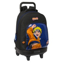 Schulrucksack mit Rädern Naruto Ninja Blau Schwarz 33 x 45 x 22 cm