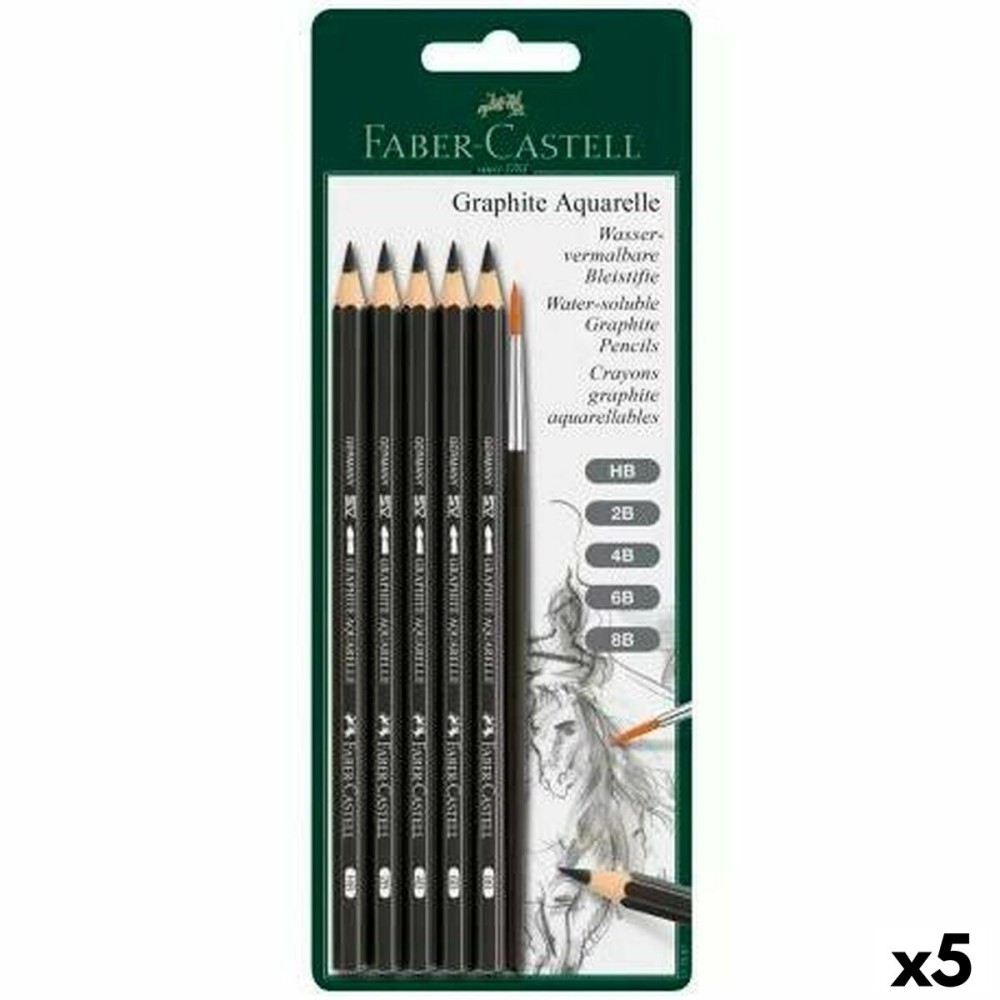 Bleistifte Set Faber-Castell Aquarell (5 Stück)