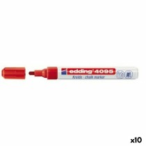 Liquid chalk marker Edding 4095 Red (10 Units)