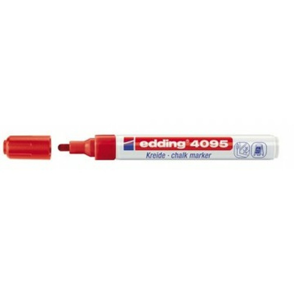 marqueur craie liquide Edding 4095 Rouge (10 Unités)