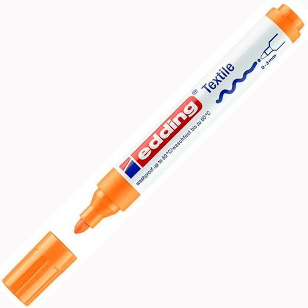 Permanent marker Edding 4500 Textile Fluorescent Orange (10 Units)