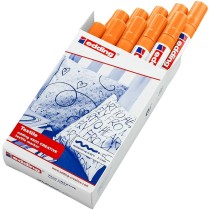 Marqueur permanent Edding 4500 Textile Fluorescent Orange (10 Unités)