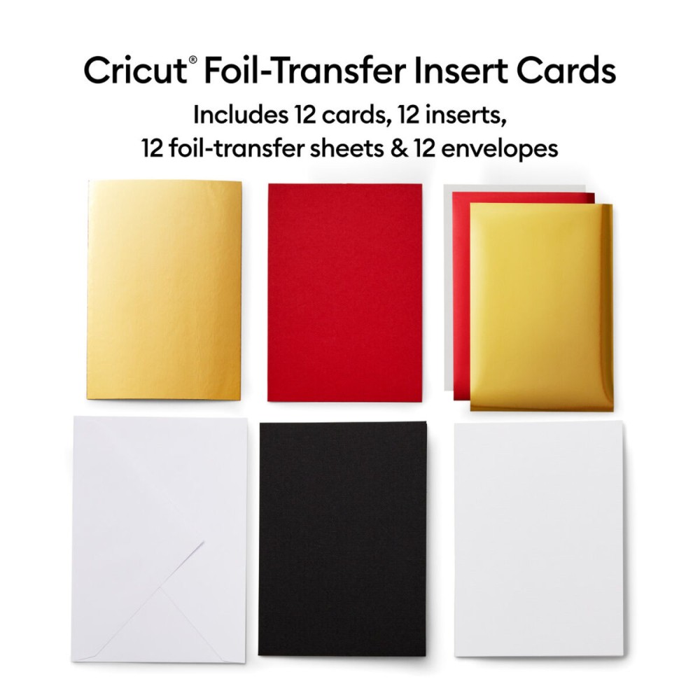 Cartes d'insertion pour plotter à découper Cricut Royal Flush R40 (12 Unités)