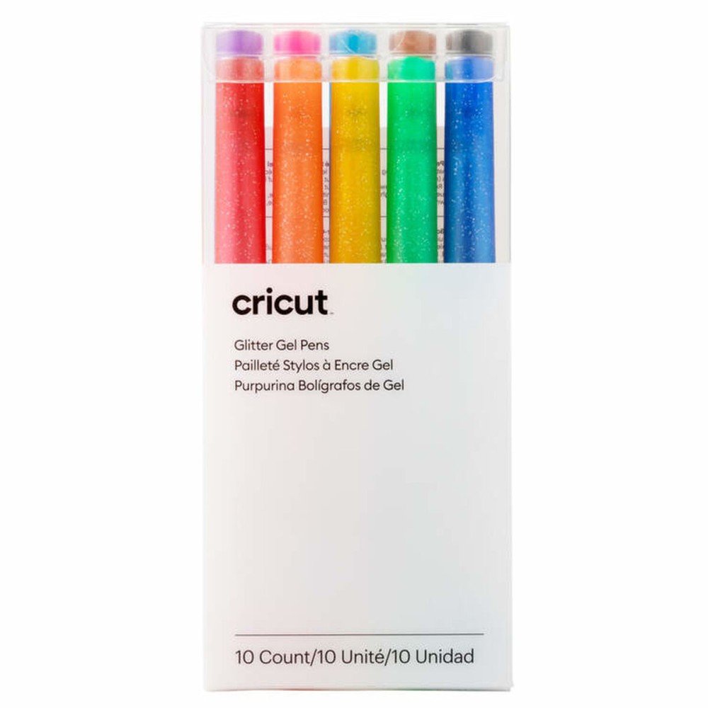 Stylos pour plotter de découpe Cricut GLITTER Multicouleur 0,8 mm (10 Unités)