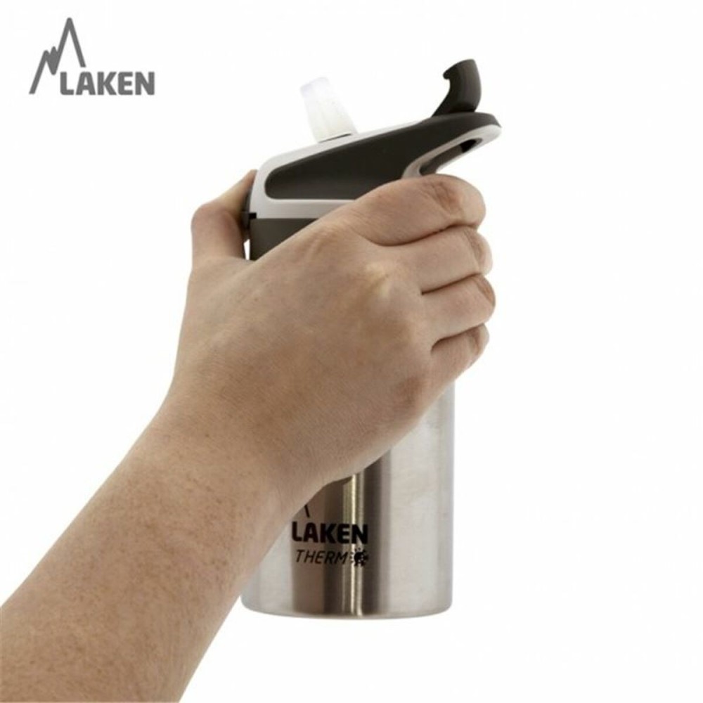 Water bottle Laken Summit Yellow 1 L Stainless steel Plastic