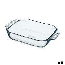 Plat de Four Pyrex Irresistible Transparent verre Rectangulaire 35 x 23,1 x 6,5 cm (6 Unités)