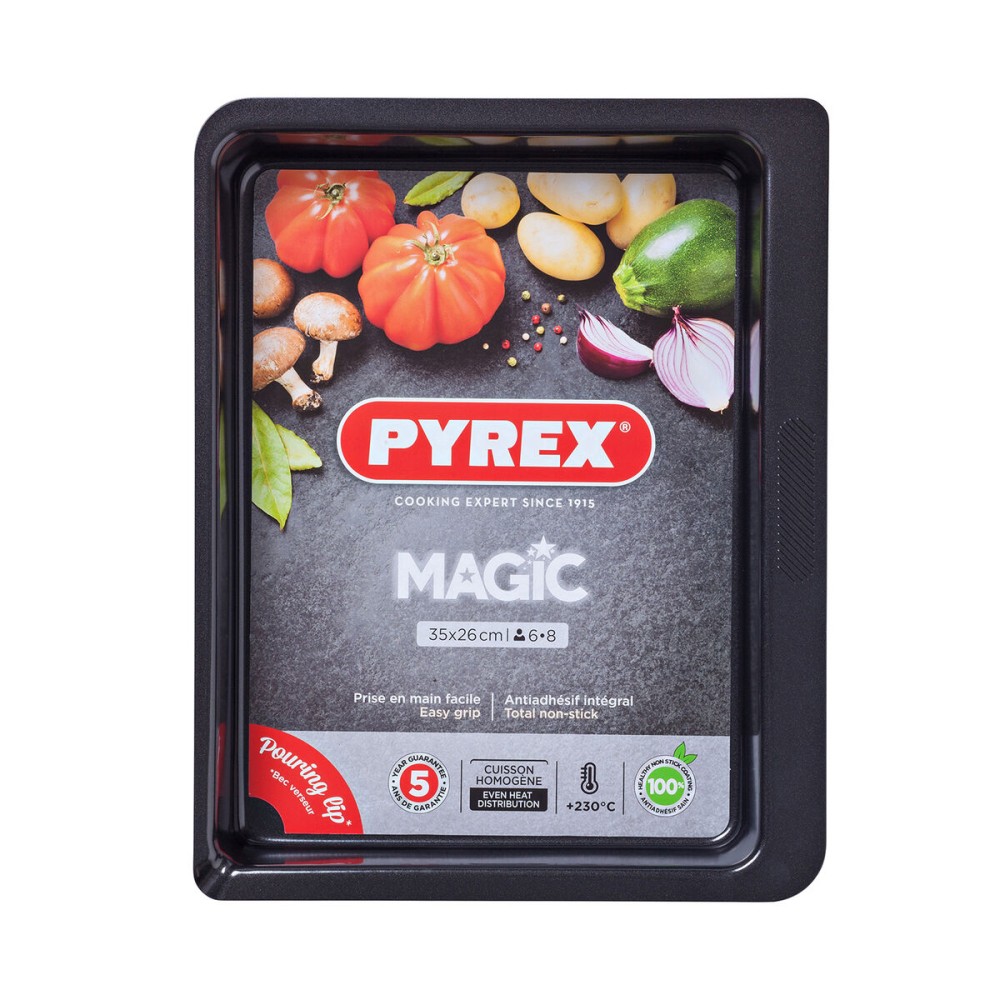 Ofenschüssel Pyrex Magic rechteckig Metall 35 x 26 cm 6 Stück