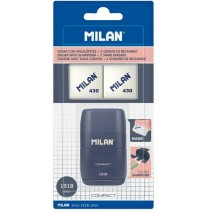 Ensemble Gomme et Taille-Crayon Milan 1918 Bleu