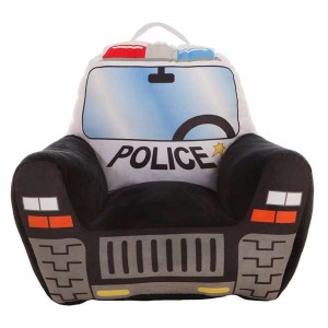 Fauteuil pour enfant Voiture de police 52 x 48 x 51 cm Noir Acrylique (52 x 48 x 51 cm)