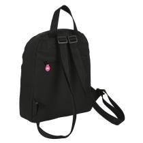 Lässiger Rucksack Kappa Black and pink Schwarz 13 L