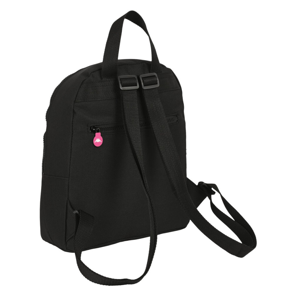 Casual Backpack Kappa Black and pink Black 13 L