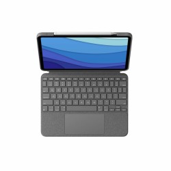 Housse pour iPad + Clavier Logitech iPad Pro 11  iPad Pro 2020 11 Gris Espagnol Qwerty QWERTY