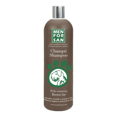 Shampoing pour animaux de compagnie Menforsan 1 L Chien Cheveux marrons