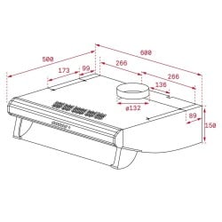 Hotte standard Teka 60 cm 375 m3/h 73 dB 316 W Blanc Noir (Reconditionné B)