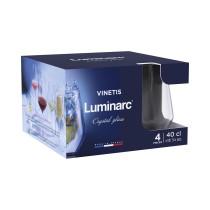 Set of glasses Luminarc Vinetis Transparent Glass 400 ml (4 Units)