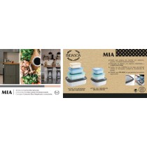 Set of lunch boxes Bidasoa Mia Multicolour Plastic BPA-free 380 ml 850 ml 1,6 L 2,85 L (4 Units)